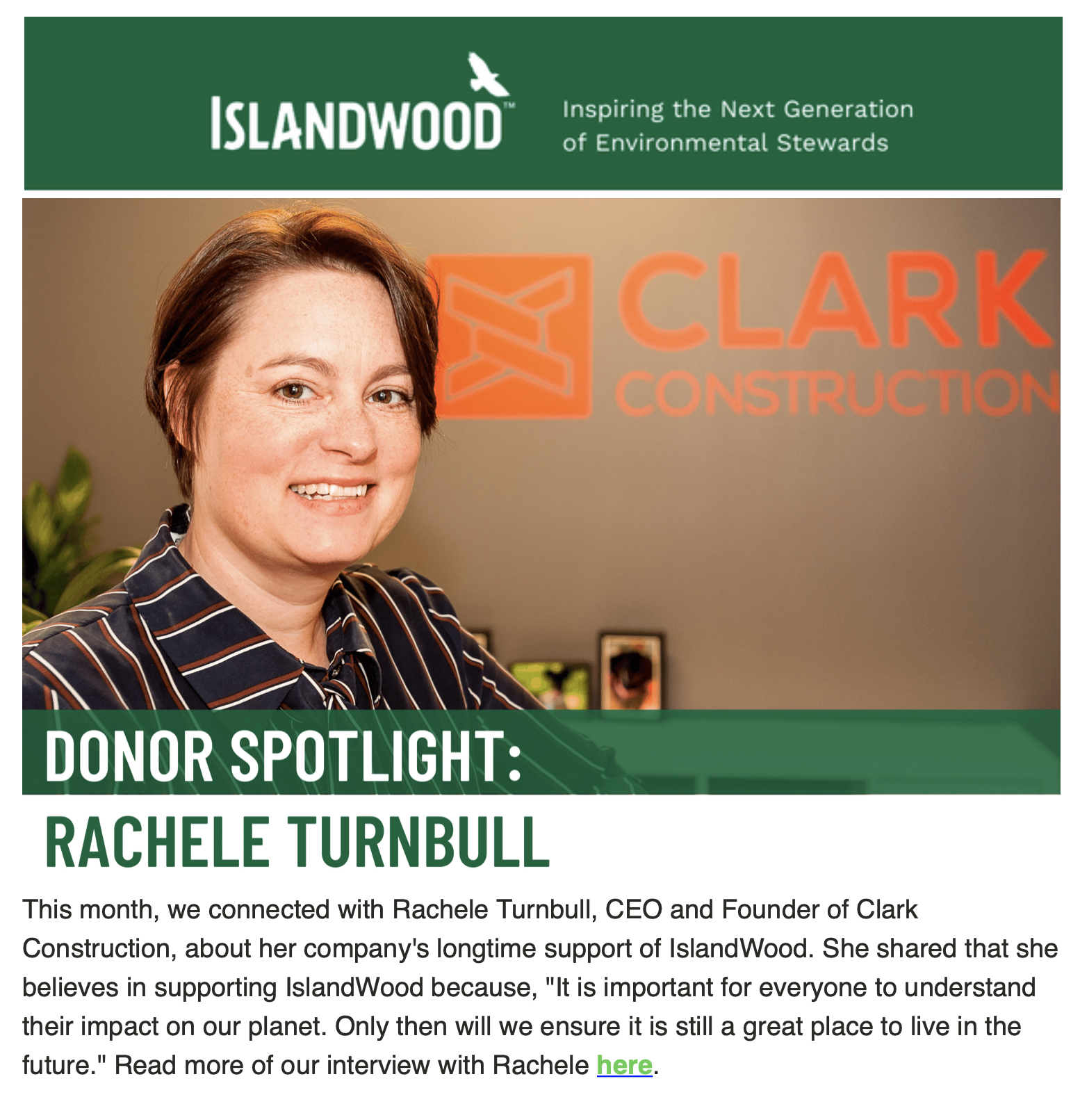 Clark Construction Inc. Announces Retirement of Founder Rachele